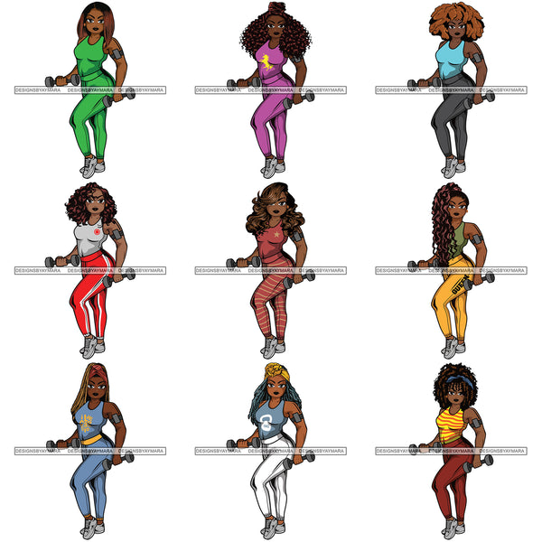 Special Bundle 80 Lola Afro Beautiful Black Proud Woman .SVG Cutting Files For Silhouette and Cricut and More!