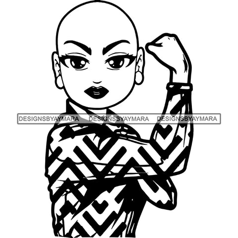 Afro Strong Classy Lola Flexing Believe in Yourself .SVG Cutting Files For Silhouette and Cricut and More!