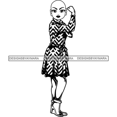 Afro Strong Classy Lola Flexing Believe in Yourself .SVG Cutting Files For Silhouette and Cricut and More!