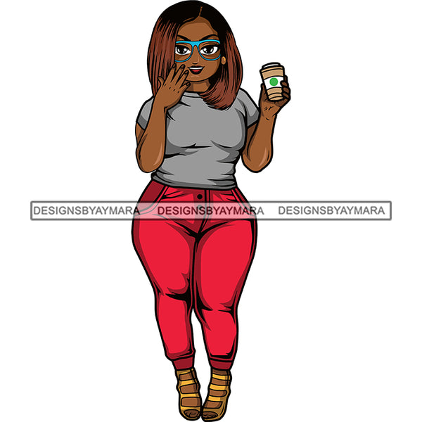 Lola Afro Beautiful Black Proud Woman Like Coffee .SVG Cutting Files For Silhouette and Cricut and More!