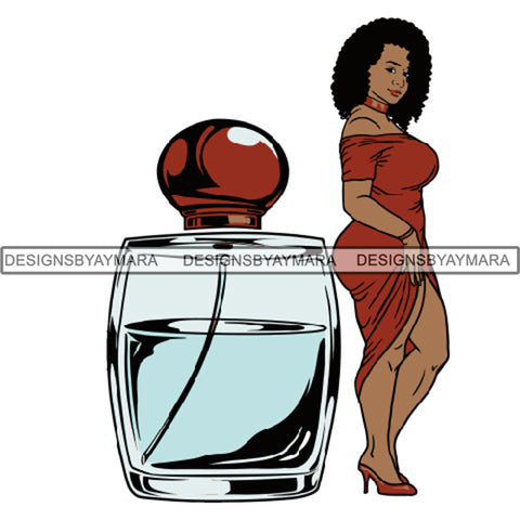 Afro Woman SVG Make Up Goddess Cutting Files For Cricut Silhouette and Much More