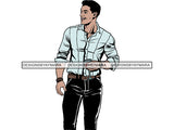 Sexy Man Model Confidence Power Male Attractive Men .SVG .JPG .PNG With Transparent Background Vector Clipart Not For Cutting