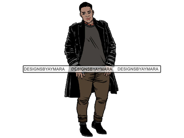 Sexy BBW Man Model Confidence Power Male Attractive Men .SVG .JPG .PNG With Transparent Background Vector Clipart Not For Cutting