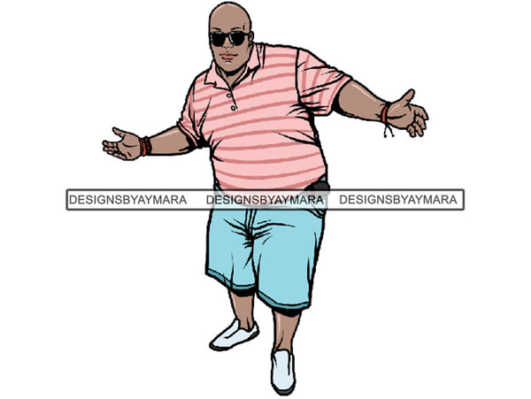 Sexy BBW Man Model Confidence Power Male Attractive Men .SVG .JPG .PNG With Transparent Background Vector Clipart Not For Cutting