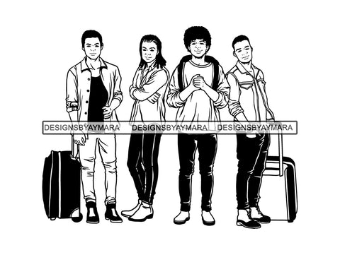 Man Getaway Trip Friends SVG Cut Files For Silhouette and Cricut