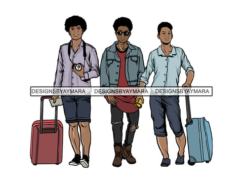 Man Getaway Trip Friends PNG File For Print Not For Cutting
