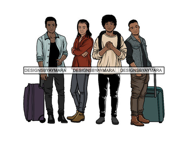 Man Getaway Trip Friends PNG File For Print Not For Cutting