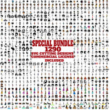 HUGE MEGA BUNDLE 1297 SVG Layered Vector Designs Afro Woman African American Women Melanin Nubian Black Girl Magic SVG PNG JPG Cutting Files For Silhouette Cricut and More