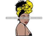 Afro Woman Turban #12 PNG File For Print