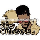 New Orleans Man #1 Fan Football Team Sport SVG Cutting Files For Cricut and More