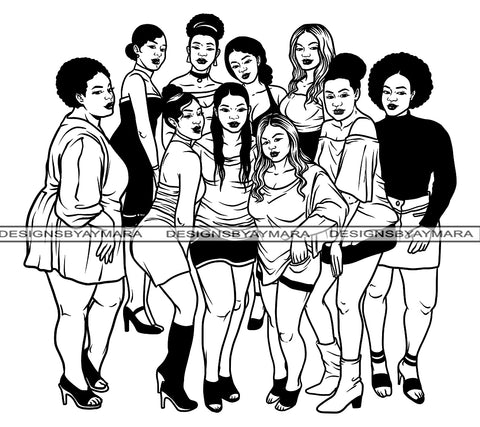 Ladies Trip Party Girls Getaway SVG Cut Files For Silhouette and Cricut