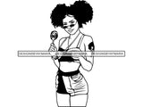 Afro Woman SVG African American Ethnicity Goddess Queen Diva .SVG .PNG .EPS .JPG Vector Clipart Cricut Cutting Cut