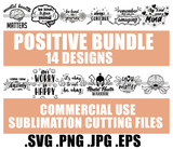 Mega Bundle 174 Designs Teacher Quotes Kids Toddler Bingo Funny Positive Christmas Quotes Halloween Wine Quotes SVG PNG JPG Cutting Designs Silhouette Sublimation Designs