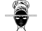 Beautiful Woman SVG Make Up Artist Fabulous Queen Diva Classy Lady Princess Hairstyle Lips Eyelashes SVG PNG EPS JPG Vector Cricut Cutting Circuit Cut