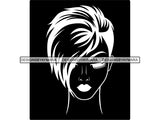 Beautiful Woman SVG Make Up Artist Fabulous Queen Diva Classy Lady Princess Hairstyle Lips Eyelashes SVG PNG EPS JPG Vector Cricut Cutting Circuit Cut