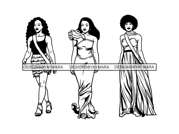 Black Queen SVG File for Silhouette and Cricut