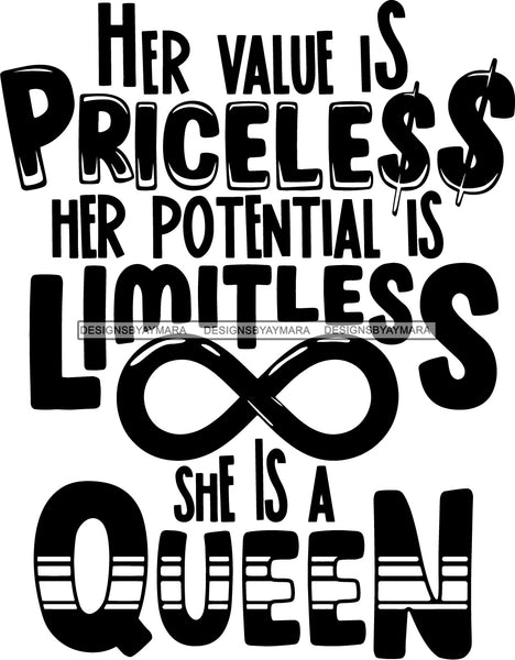 Black Queen Nubian Melanin Quotes .SVG Files For Silhouette and Cricut