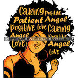 Sister Diva With Gold Words In Hair Patient SVG JPG PNG Vector Clipart Cricut Silhouette Cut Cutting