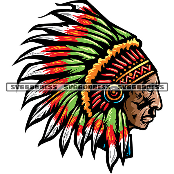 American African Traditional Face Mask Indian Thief Logo Design Element Afro Thief Logo White Background SVG JPG PNG Vector Clipart Cricut Silhouette Cut Cutting