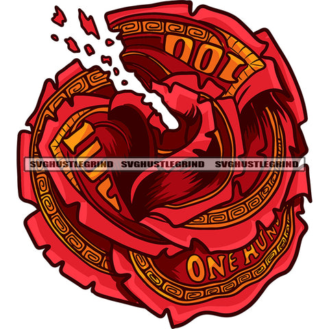 Dollar Note Make Rose Flower Love Flower Romantic Sign Color Dripping White Background Design Element SVG JPG PNG Vector Clipart Cricut Silhouette Cut Cutting