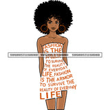 African American Girls Standing Newspaper Made Dress Afro Girls Wearing Hoop Earing Puffy Hairstyle White Background SVG JPG PNG Vector Clipart Cricut Silhouette Cut Cutting