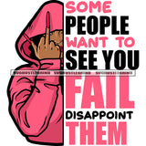 Some People Want To See You Fail Disappoint Them Afro Woman Showing Middle Finger Long Nail Wearing Hudi Design Element White Background SVG JPG PNG Vector Clipart Cricut Silhouette Cut Cutting