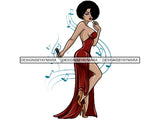 Afro Woman Goddess African American Ethnicity Queen Diva Classy Lady  .JPG .SVG .PNG Vector Clipart Not For Cutting