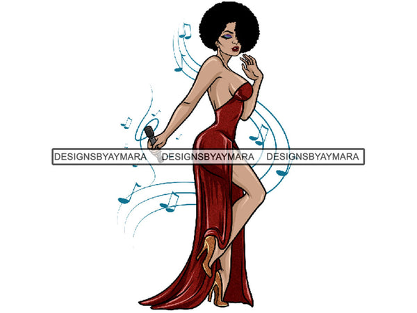 Afro Woman Goddess African American Ethnicity Queen Diva Classy Lady  .JPG .SVG .PNG Vector Clipart Not For Cutting
