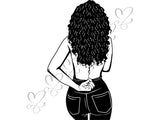 Afro Beautiful Black Woman SVG African American Ethnicity Afro Puffy Hairstyle Beauty Salon Queen Diva Classy Lady  Beautiful People Beauty Salon Princess