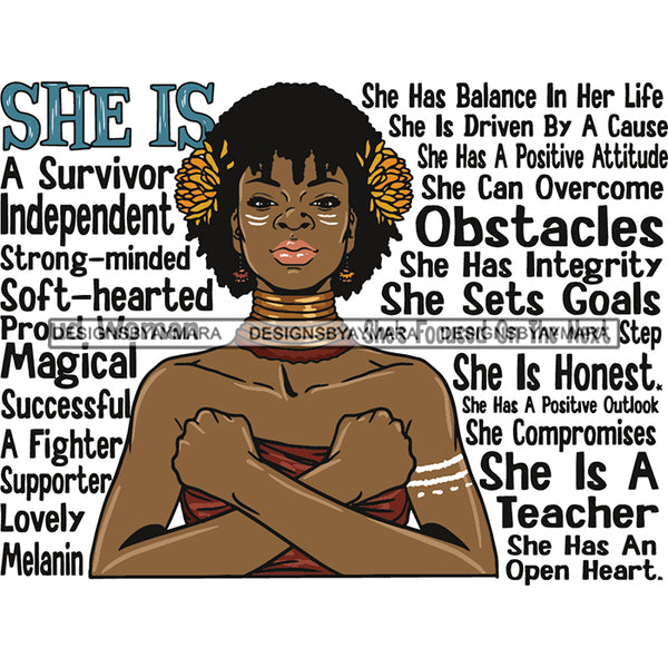 Bundle 20 Afro Woman She's Successful Quotes SVG Files For Cutting and More!