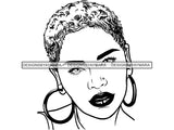 Afro Woman SVG  Fabulous Diva Nubian Melanin African American Ethnicity Afro Puffy Hairstyle  .SVG .PNG .JPG Vector Clipart Cricut Circuit Cut Cutting