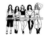 Ladies Trip Flight Getaway SVG Cut Files For Silhouette and Cricut