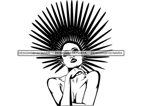 Afro Queen Black Woman SVG African American Ethnicity Afro Puffy Hairstyle Beauty Salon Queen Diva Classy Lady  Beautiful People Beauty Salon Princess