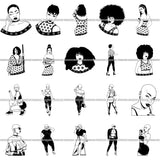 Super Special Bundle 200 Afro Woman SVG Files For Cutting and More.