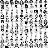 Super Special Bundle 100 Afro Woman SVG Retail Price $250 for Only $10.99 Files For Cutting and More.