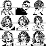 Super Special Bundle 100 Afro Woman SVG Retail Price $250 for Only $10.99 Files For Cutting and More.