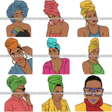 Super Special Bundle 100 Afro Woman SVG Files For Cutting and More.