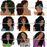 Super Special Bundle 100 Afro Woman SVG Files For Cutting and More.