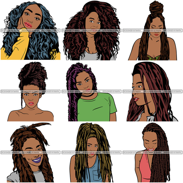 Super Special Bundle 200 Afro Woman SVG Retail Price $500 for Only $39.99 Files For Cutting and More.