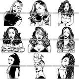 Super Special Bundle 100 Afro Woman SVG Retail Price $250 for Only $10.99 Files For Cutting and More.