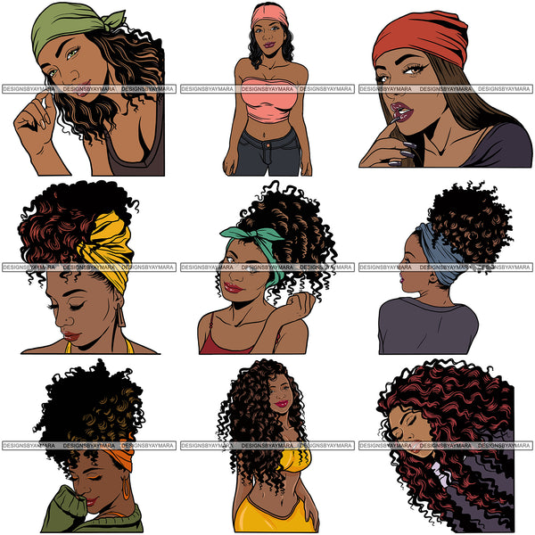 Super Special Bundle 200 Afro Woman SVG Retail Price $500 for Only $39.99 Files For Cutting and More.