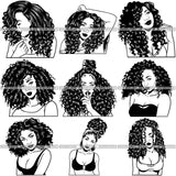 Super Special Bundle 200 Afro Woman SVG Retail Price $500 for Only $39.99 Files For Cutting and More.