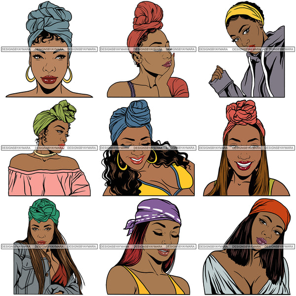 Super Special Bundle 100 Afro Woman SVG Files For Cutting and More.