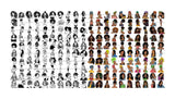 Super Special Bundle 200 Afro Woman SVG Retail Price $500 for Only $39.99 Files For Cutting and More.