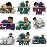 Super Special Football Bundle 120 SVG Files For Cutting and More.