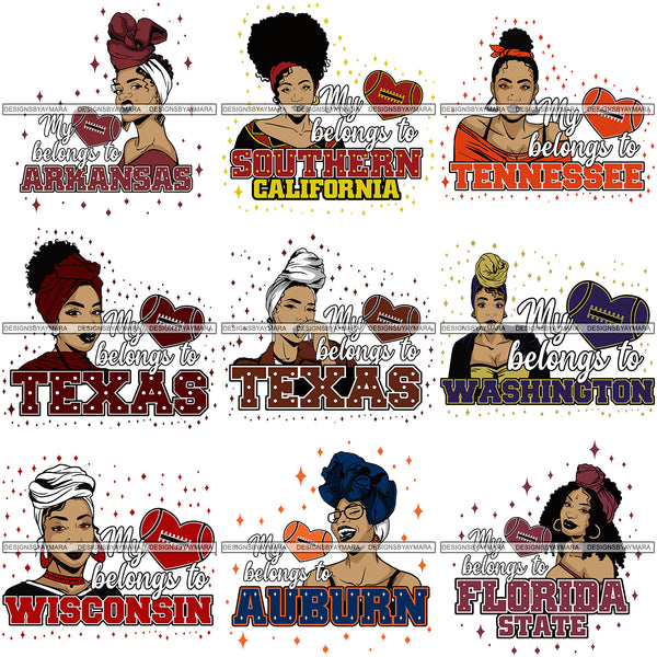 Super Special Football Bundle 120 SVG Files For Cutting and More.