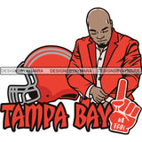 Tampa Bay Man #1 Fan Football Team Sport SVG Cutting Files For Cricut and More