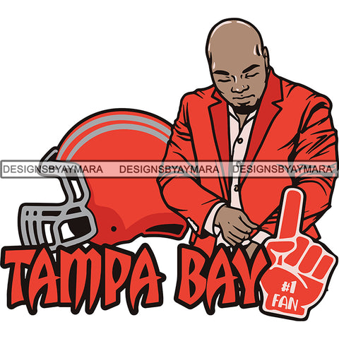 Tampa Bay Man #1 Fan Football Team Sport SVG Cutting Files For Cricut and More