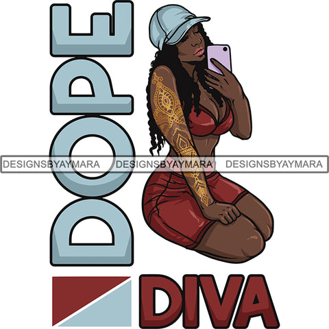 Dope Diva Blessed Life Quotes SVG Cutting Files For Silhouette Cricut and More