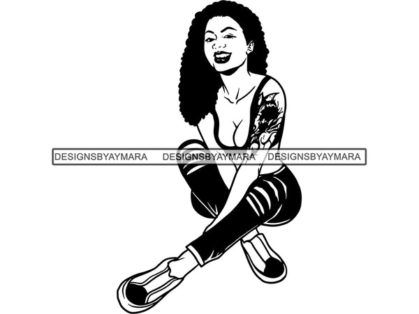 Tattoo Nubian Goddess SVG Files For Cutting